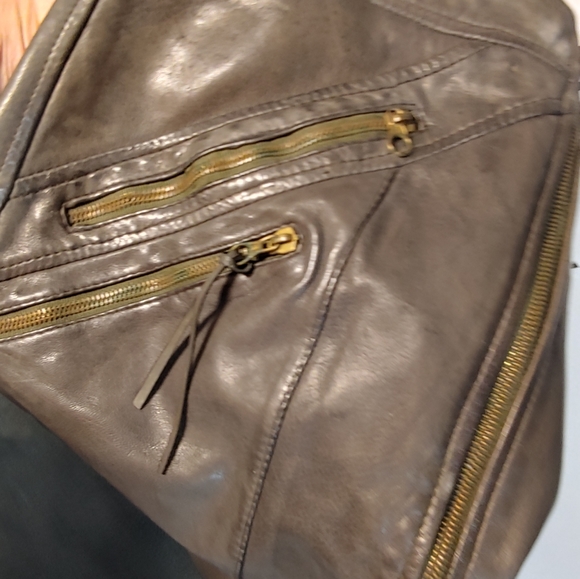 Women's Custom Designed Dark Green Leather Pencil Skirt - Picture 8 of 10